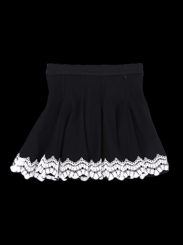 골지 레이스 포인트 스커트