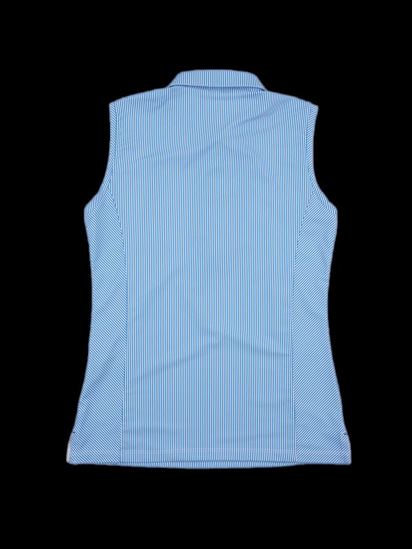 스트라이프 민소매 카라티