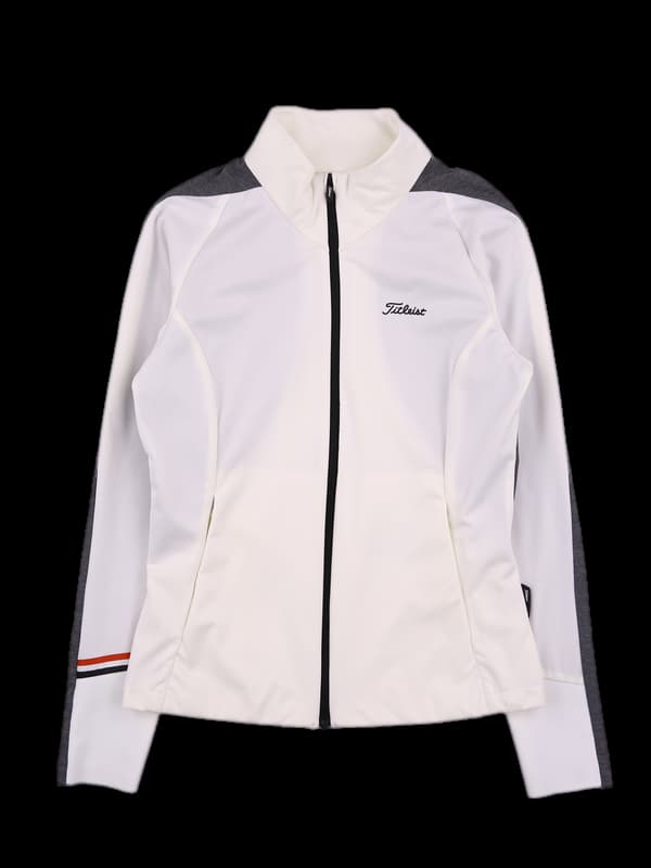 나일론 배색 슬림 집업