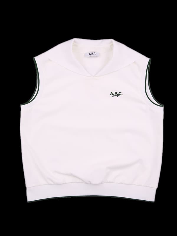 로고 카라 민소매 