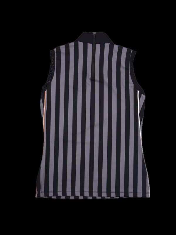 스트라이프 민소매 티셔츠