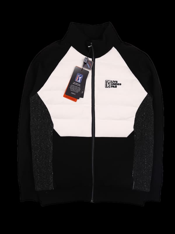 [남성][새상품] 배색 방풍 니트 집업