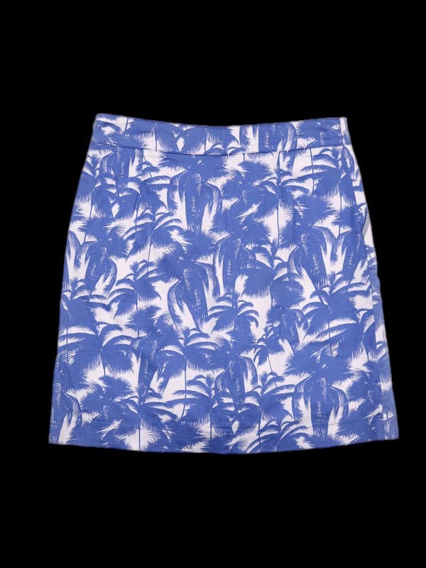 패턴 사이드 트임 스커트