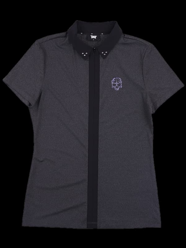 반팔 카라 반집업