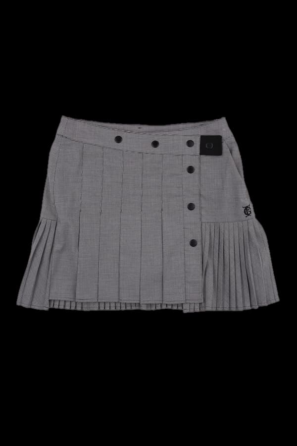 체크 플리츠 스커트