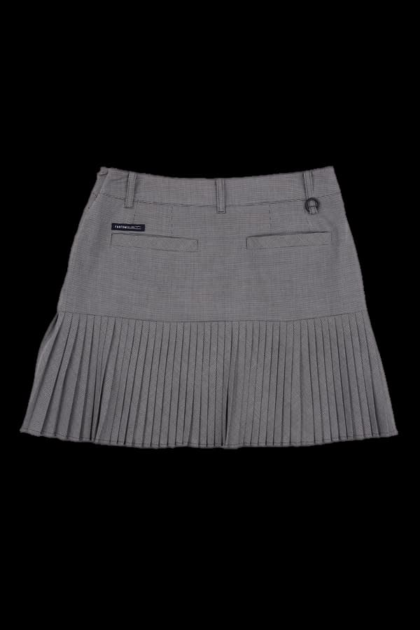 체크 플리츠 스커트