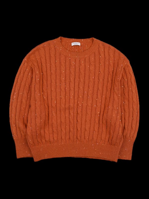 스팽글 포인트 니트