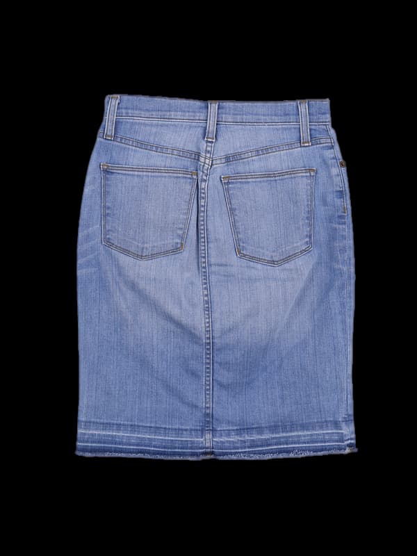 데님 청 미디스커트