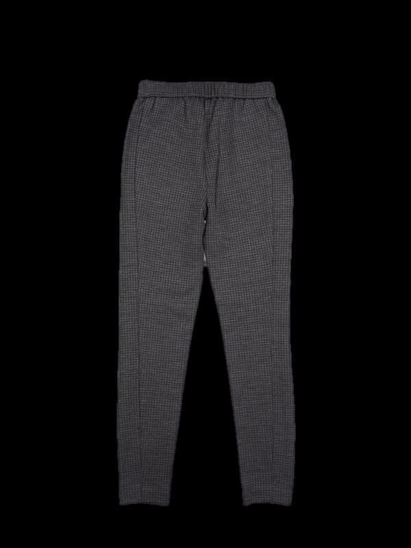 체크 패턴 울 팬츠