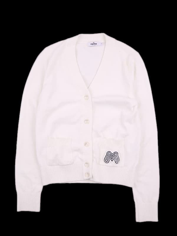 코튼 브이넥 긴팔 가디건