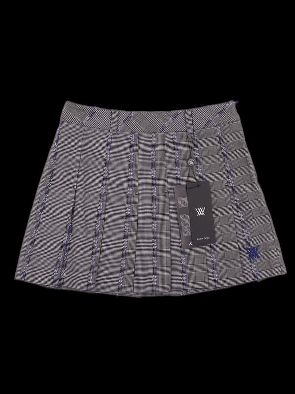 [새상품] 코튼 체크 스커트