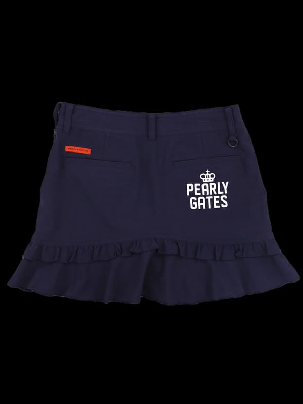 로고 레이스 스커트