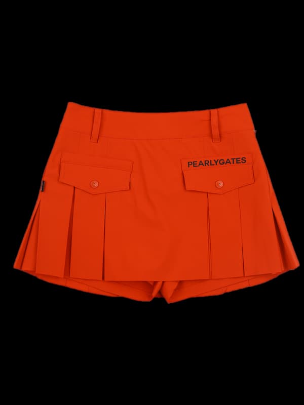 로고 투포켓 스커트 팬츠