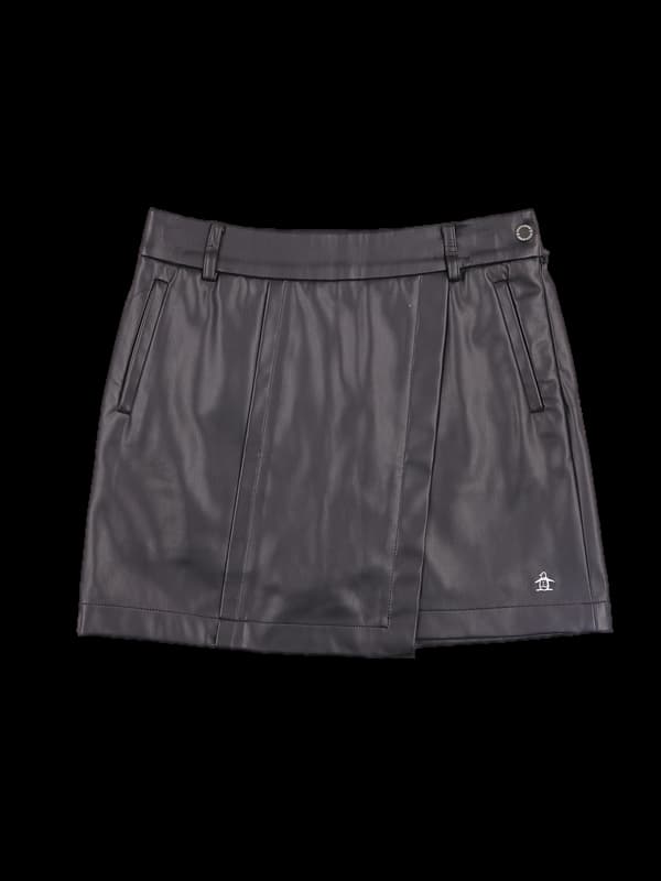  가죽 스트레치 스커트