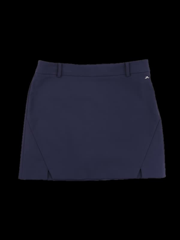 나일론 로고 트임 스커트