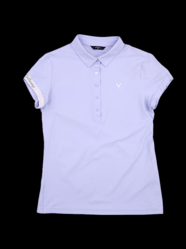 카라 로고 슬림 반팛