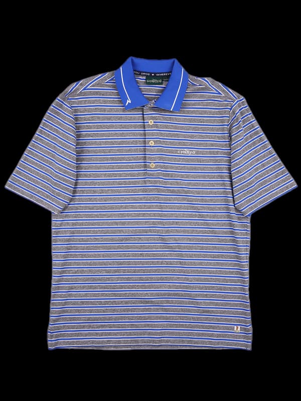 [남성] 스트라이프 반팔카라티