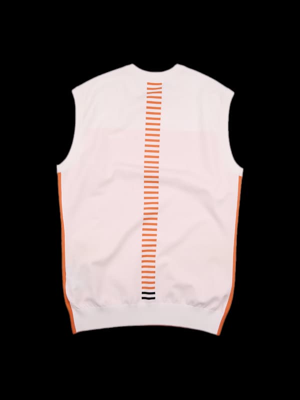 [남성] 배색 투칼라 니트 베스트