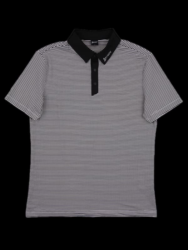 [남성] 스트라이프 카라 반팔