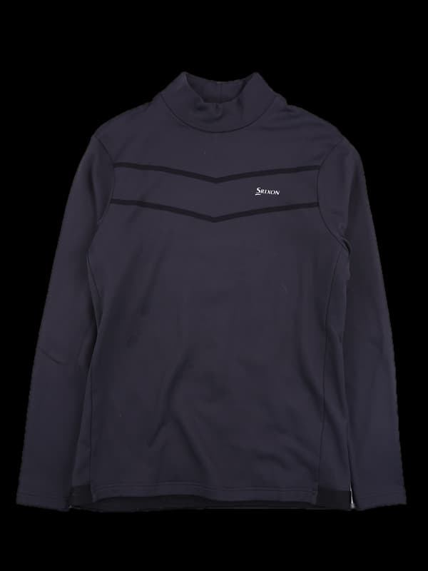 [남성] 로고 하이넥 기모 긴팔