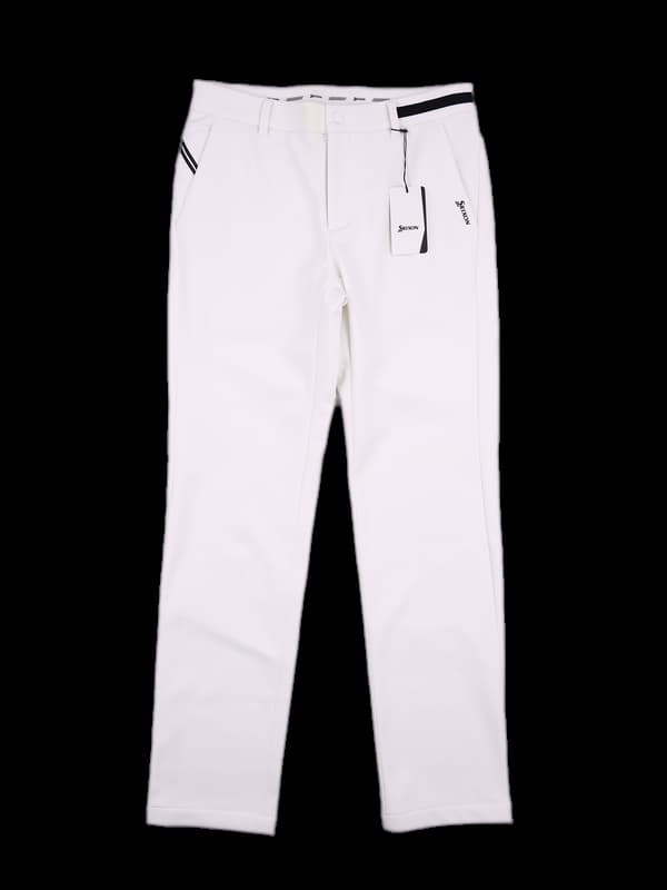 [남성][새상품] 포인트 칼라 기모 롱팬츠