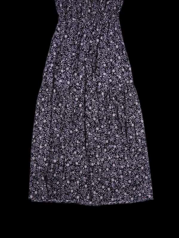 플라워 민소매 롱 원피스