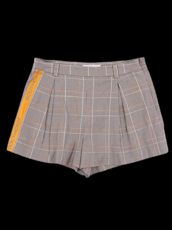 체크 로고 숏팬츠