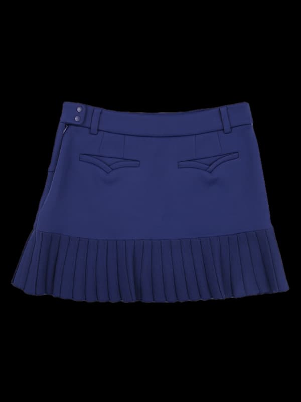 니트 플리츠 스커트