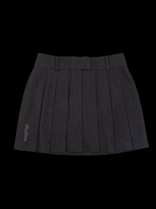 [2025] 자수 로고 플리츠 스커트