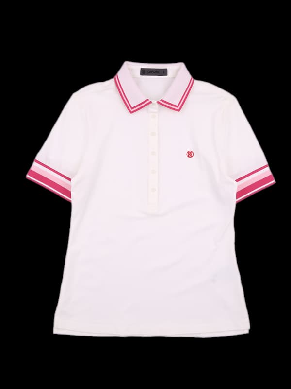 배색 반팔카라티