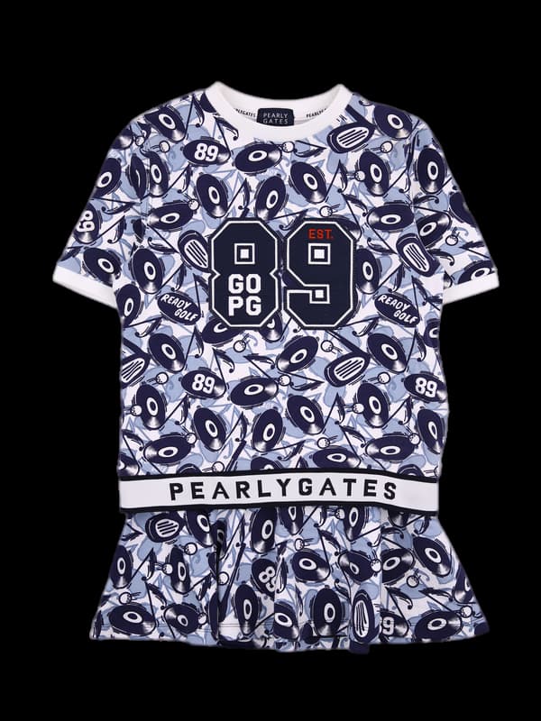 로고패턴 레이스반팔