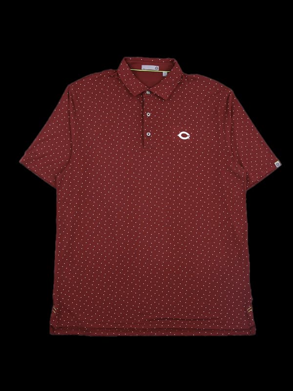 [남성] 도트 패턴 반팔카라티