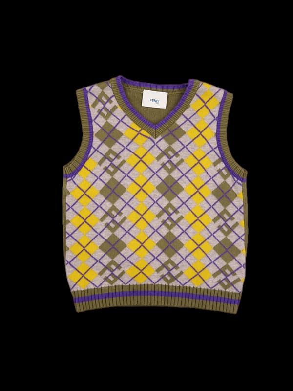 [키즈] 아가일 패턴 조끼