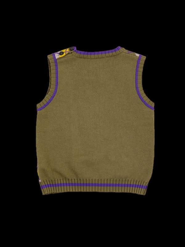 [키즈] 아가일 패턴 조끼