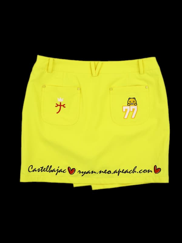 로고 캐릭터 스커트 