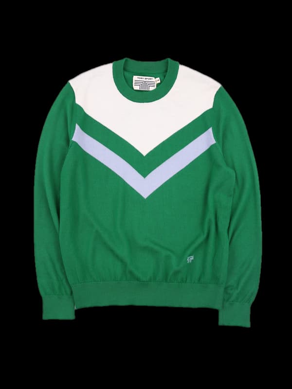 로고배색 긴팔니트