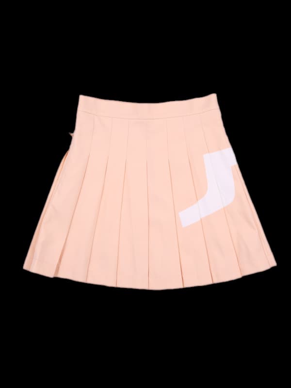 빅로고 플리츠스커트