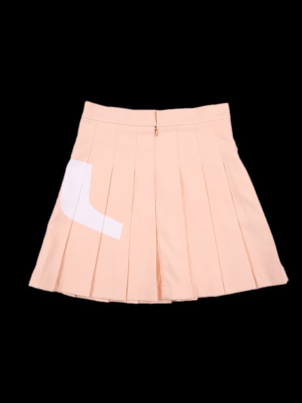 빅로고 플리츠스커트