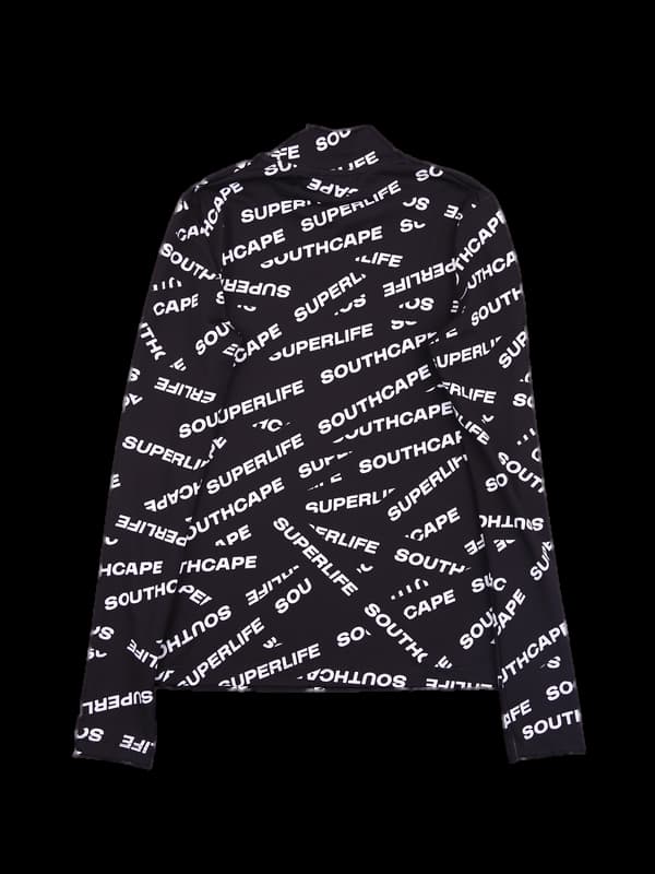 로고패턴 하이넥긴팔