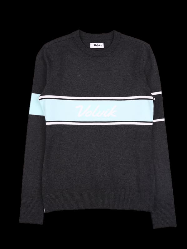 로고배색  긴팔니트