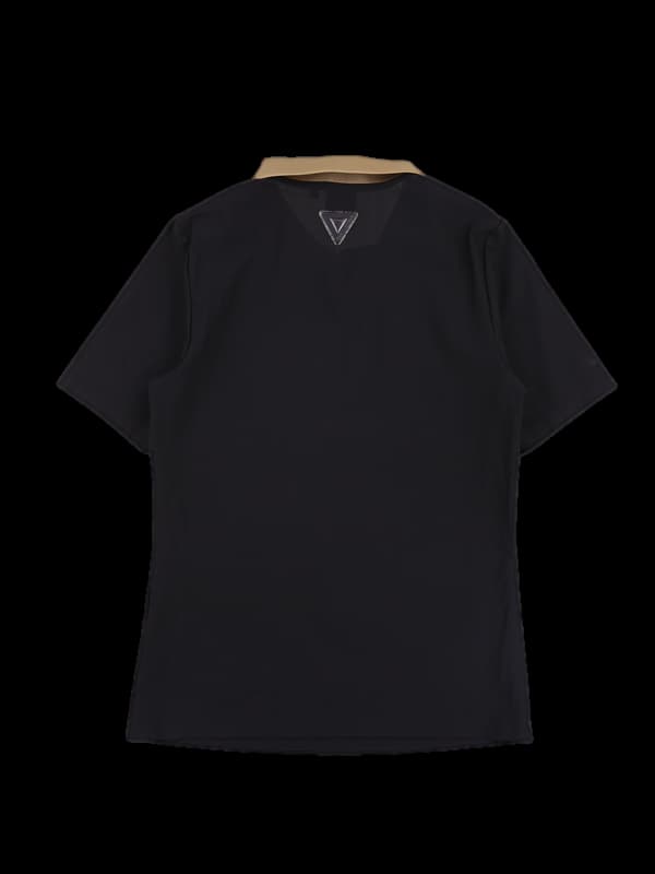 배색카라 하프집업반팔