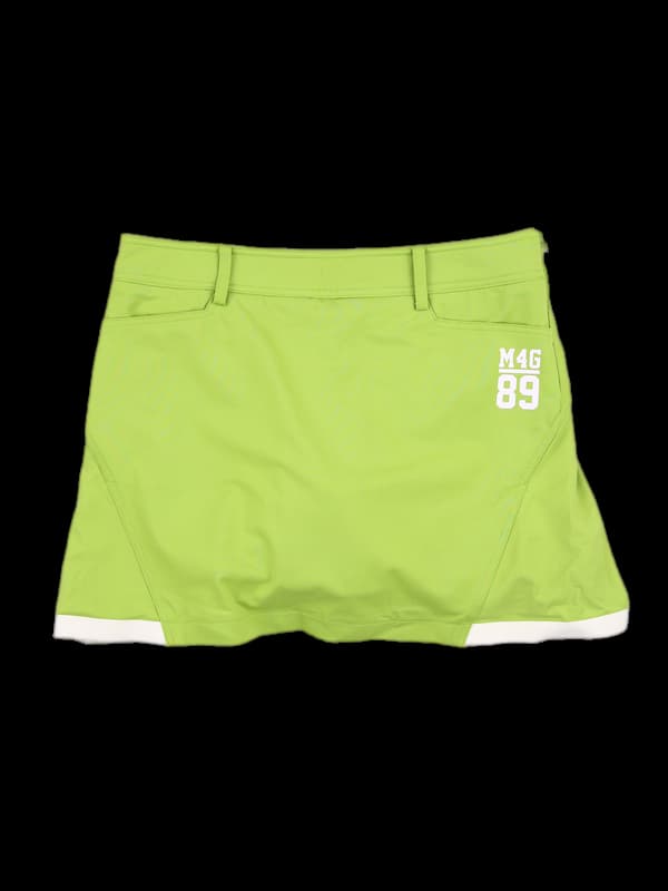  로고 배색 스커트