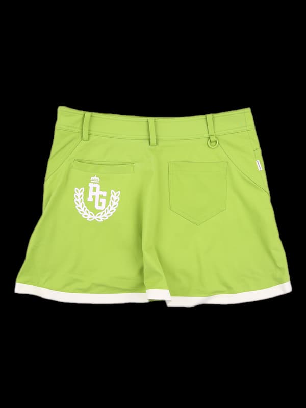  로고 배색 스커트