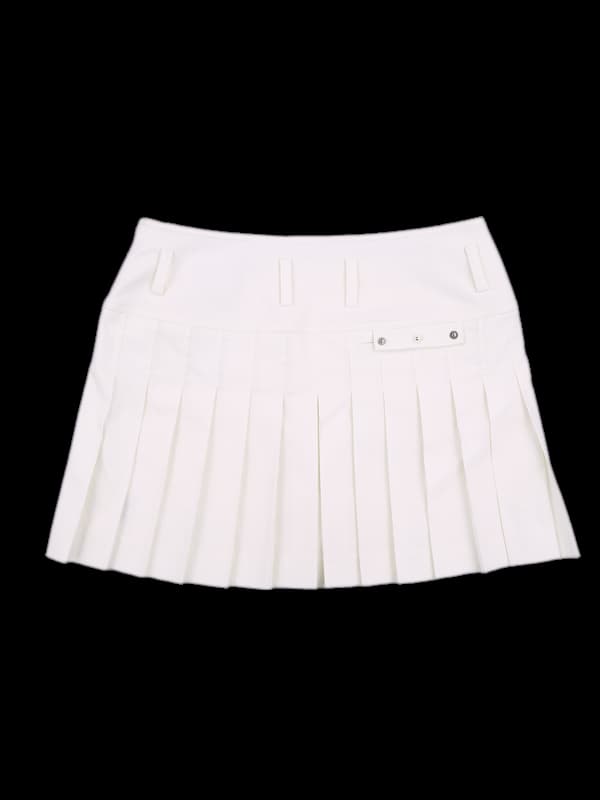 투 버튼 스커트