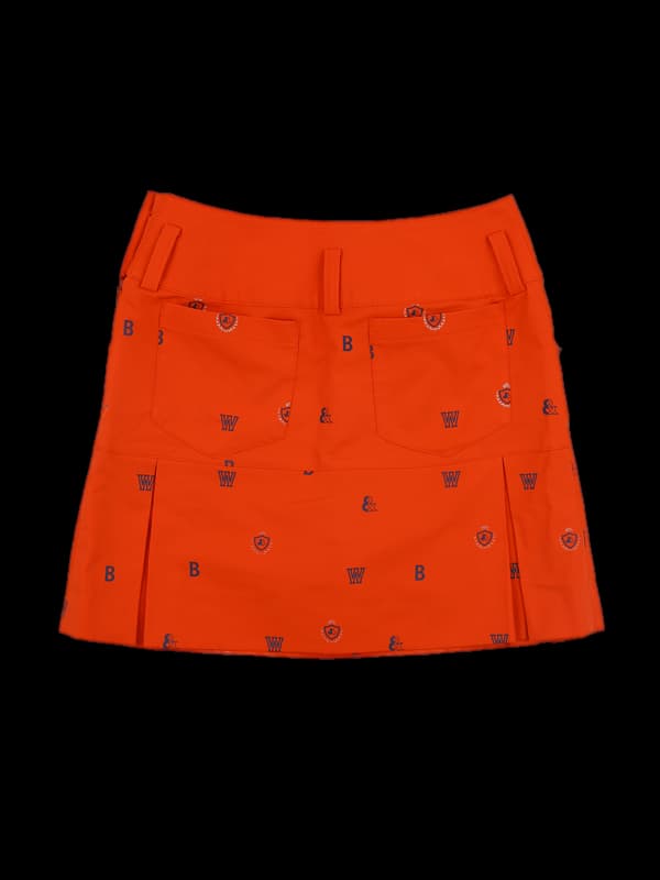 로고패턴  사선스커트