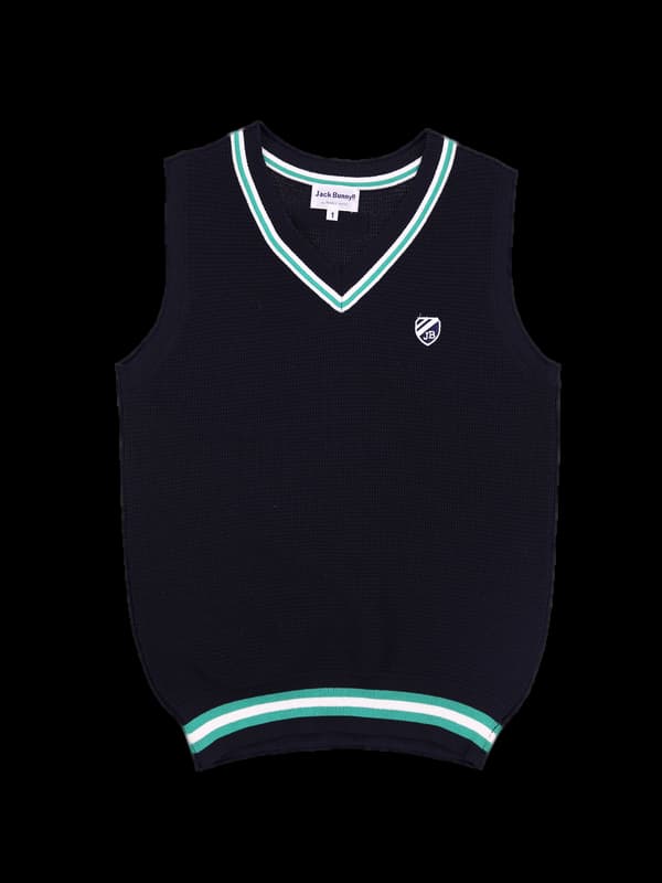 배색로고 니트베스트