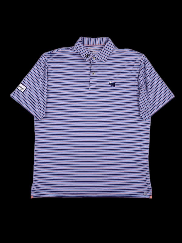 [남성] 로고 스트라이프 반팔