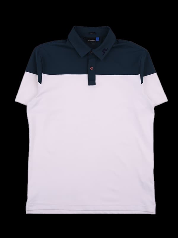 [남성] 로고배색 카라반팔