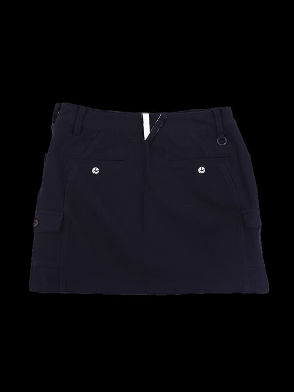로고 투포켓 스커트