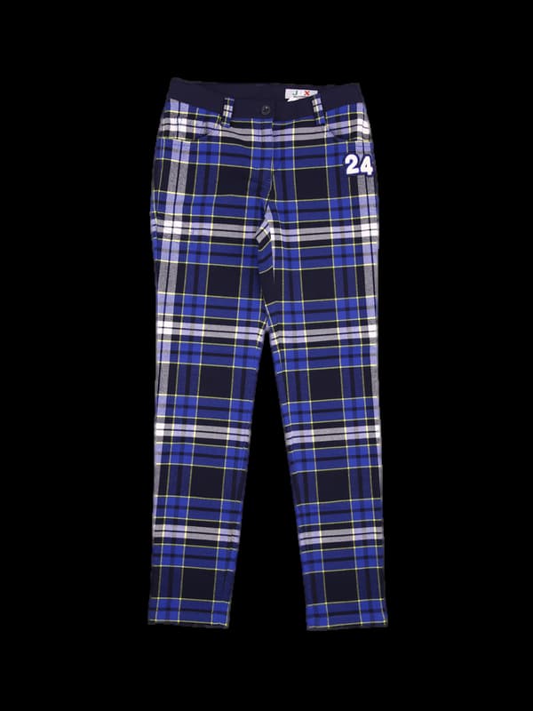 로고체크 패턴팬츠